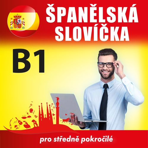 Kniha Poslechová angličtina Španělská slovíčka B1