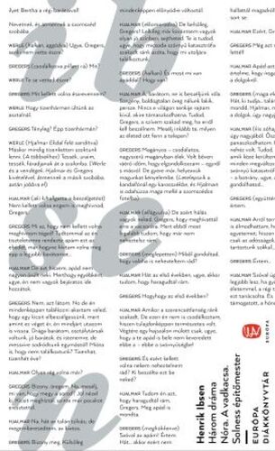 Kniha Három dráma - Nóra - A vadkacsa - Solness építőmester - Henrik Ibsen