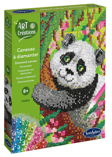 Vykladanie z diamantov Panda
