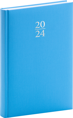 Presco Group Denný diár Capys 2024, modrý, 15 × 21 cm