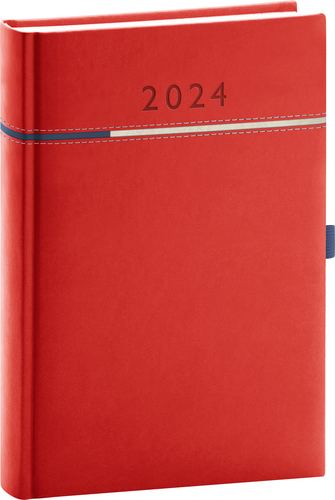 Denný diár Tomy červeno–modrý, 2024 15 × 21 cm