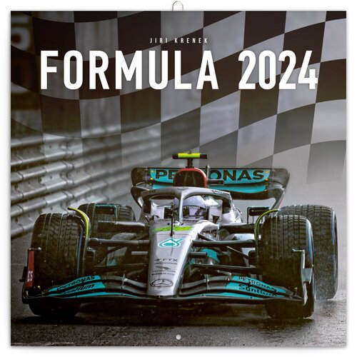 Poznámkový kalendár Formula – Jiří Křenek 2024, 30 × 30 cm