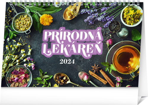 Presco Group Stolový kalendár Prírodná lekáreň 2024, 23,1 × 14,5 cm
