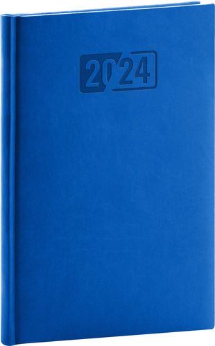 Presco Group Týždenný diár Aprint 2024, modrý, 15 × 21 cm
