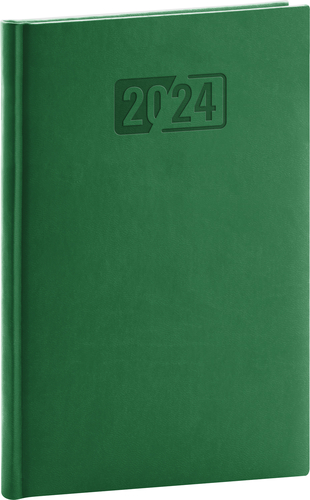 Presco Group Týždenný diár Aprint 2024, zelený, 15 × 21 cm