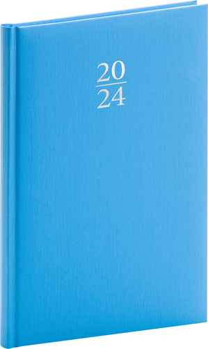 Presco Group Týždenný diár Capys 2024, modrý, 15 × 21 cm