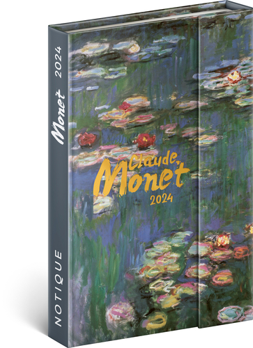 Týždenný magnetický diár Claude Monet 2024, 11 × 16 cm