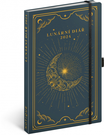 Kniha Presco Group Týždenný Lunárny diár, 13 × 21 cm SK