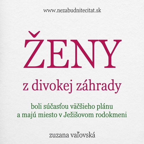 Kniha Nezabudnite čítať Ženy z divokej záhrady