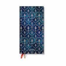 Diár 2024 Blue Velvet Slim HOR Paperblanks