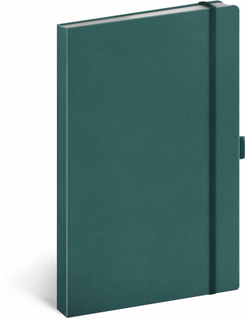 Notes Tyrkysový bodkovaný, 13 × 21 cm