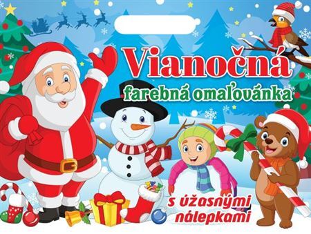 Kniha Vianočná farebná omaľovánka