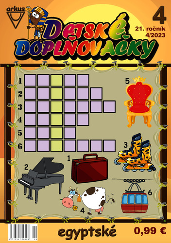 Kniha Detské doplňovačky 4 2023 egyptské - Jela Mlčochová