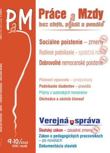 PaM 9-10/ 2023 - Sociálne poistenie