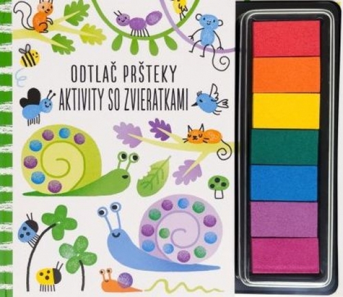 Kniha Aktivity so zvieratkami - odtlač pršteky