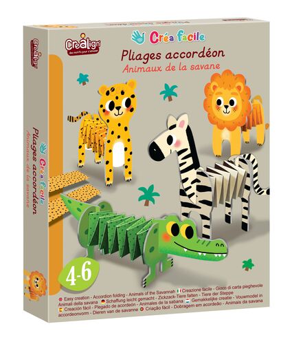Kniha Crea Lign Tvorenie z papiera Zvieratká na savane