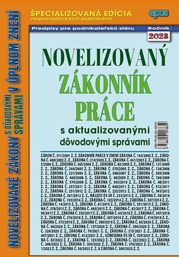 Novelizovaný Zákoník Práce 14/2023