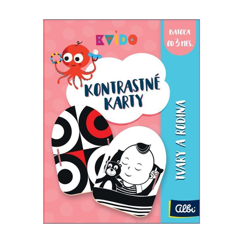 Kvído: Kontrastné karty - Tvary a rodina