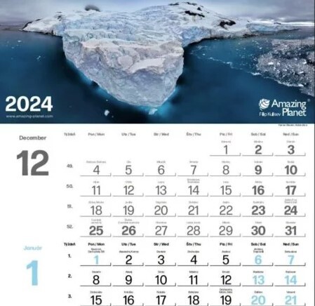 Trojmesačný kalendár Amazing Planet 2024