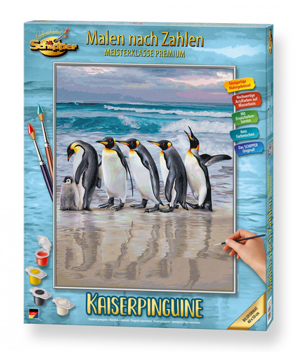 Maľovanie podľa čísel Tučniaky cisárske (40x50 cm) Schipper