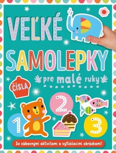 Kniha Čísla - veľké samolepky pre malé ruky