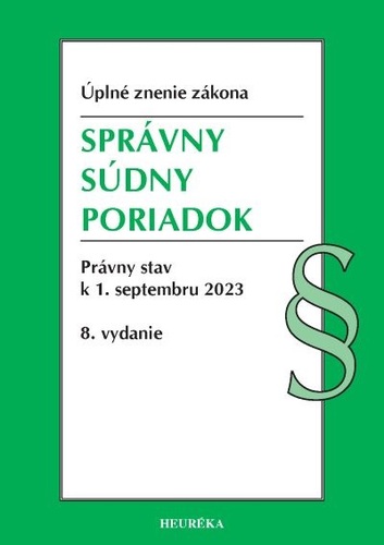 Správny súdny poriadok. Úzz, 8. vydanie, 9/2023