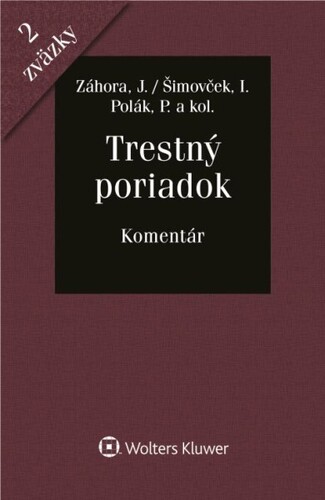 Kniha Trestný poriadok