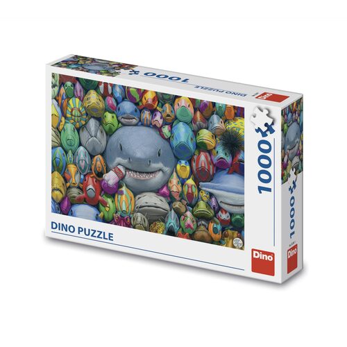 Dino Toys Puzzle Farebné rybičky 1000 Dino