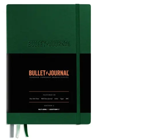 Bullet Journal LEUCHTTURM1917 Green23, 120 g/m2 papier, 206 p., bodkovaný