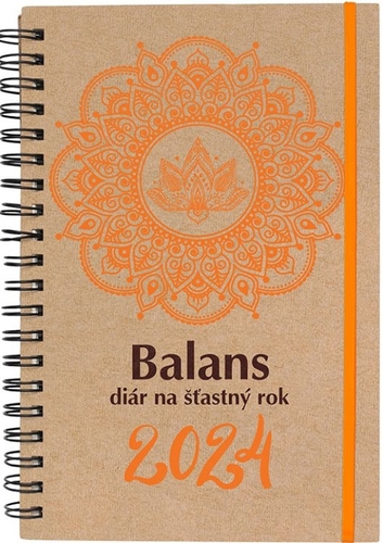Kniha Balans diár na šťastný rok 2024