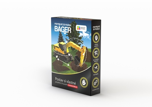 Pohyblivé 3D Puzzle Báger