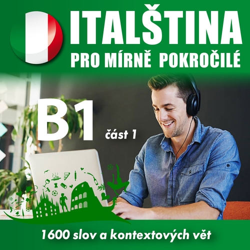 Kniha Audioacademyeu Italština pro mírně pokročilé B1 – část 1