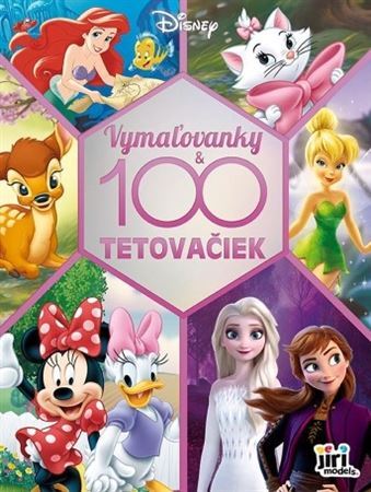 Kniha 100 tetovačiek s vymaľovankami/ Pre dievčatá100