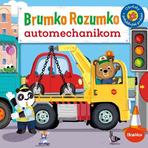 Kniha BRUMKO ROZUMKO AUTOMECHANIKOM – Obrázky s pohyblivými prvkami