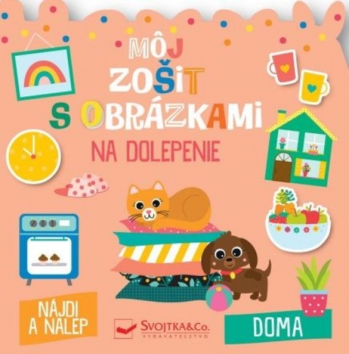 Kniha Doma - môj zošit s obrázkami na dolepenie