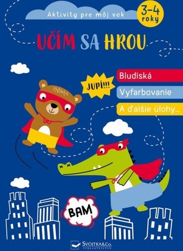 Kniha Bludiská, vyfarbovanie a ďalšie úlohy - učím sa hrou