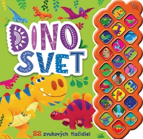 Kniha Dinosvet - 22 zvukových tlačidiel