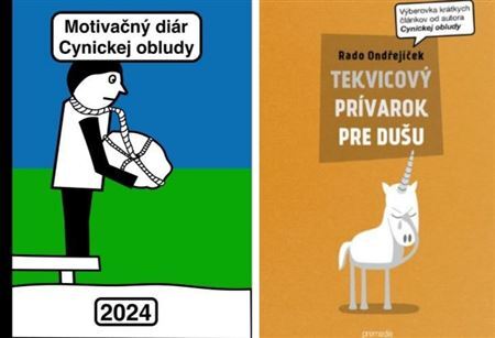 Kniha Motivačný diár Cynickej obludy 2024 + Tekvicový prívarok pre dušu