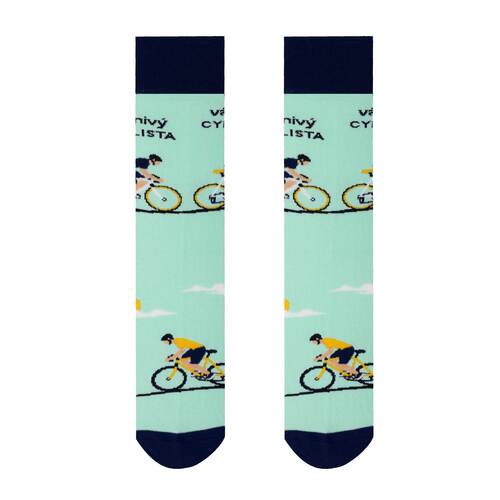 HestySocks Unisex ponožky Vášnivý cyklista Paradoo (veľkosť: 36-40)