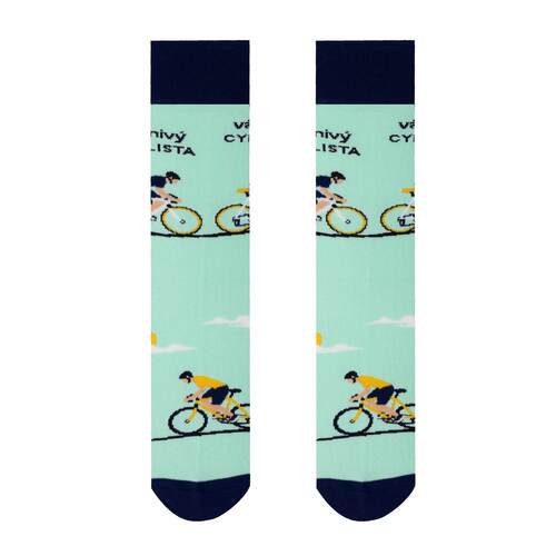 Unisex ponožky Vášnivý cyklista Paradoo (veľkosť: 36-40)