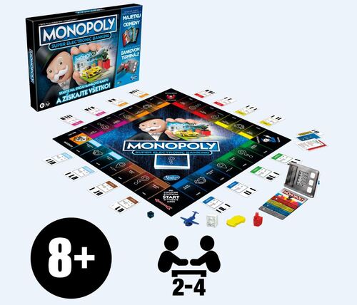 Hra Monopoly: Super elektronické bankovnictvo (slovenská verzia)