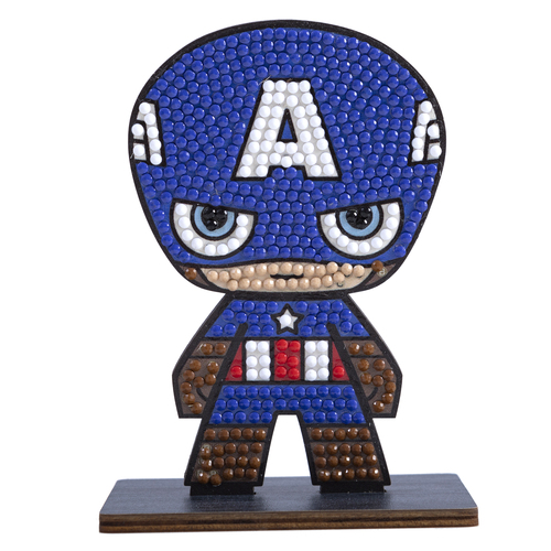 Figúrka Captain America Marvel vykladanie z diamantov