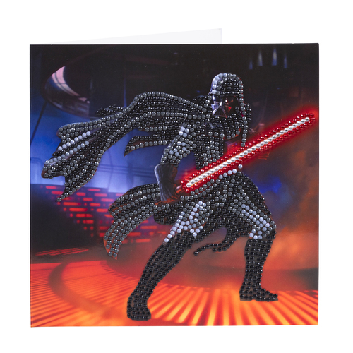 Craft Buddy Pohľadnica Darth Vader Star Wars vykladanie z diamantov