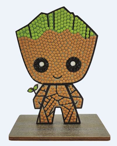 Figúrka Groot Marvel vykladanie z diamantov