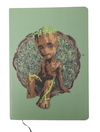 Zápisník Groot Marvel vykladanie z diamantov
