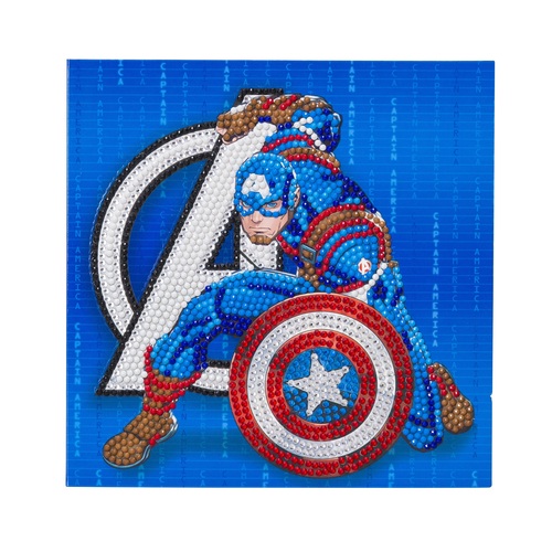Craft Buddy Pohľadnica Captain America Marvel vykladanie z diamantov