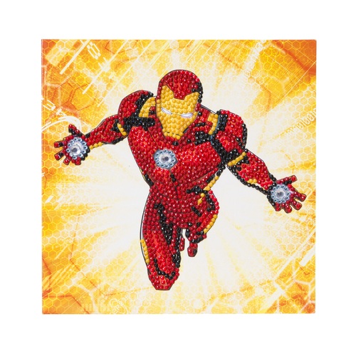 Pohľadnica Iron Man Marvel vykladanie z diamantov