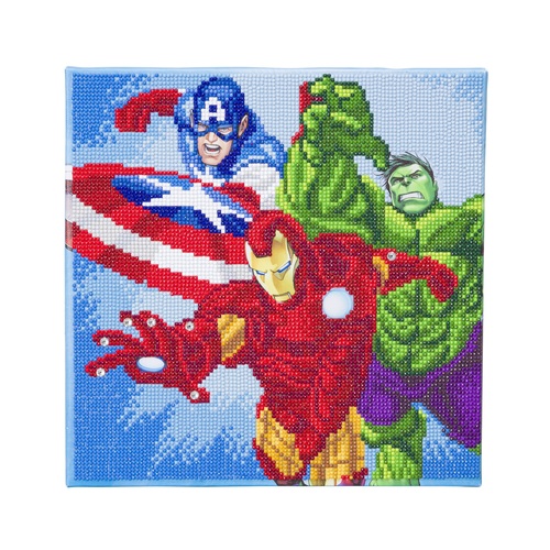 Craft Buddy Obraz Superhrdinovia Marvel (30x30 cm) vykladanie z diamantov