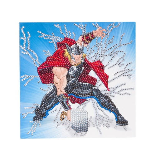 Craft Buddy Pohľadnica Thor Marvel vykladanie z diamantov