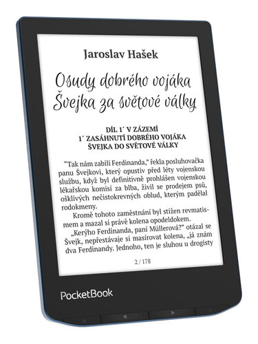 Kniha PocketBook PocketBook 634 Verse Pro Azure, modrý